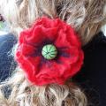 Poppy - Hair accessories - felting