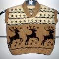 Vest " Warm Christmas " - Children clothes - knitwork