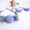 Blue jadeite jewelry - Kits - beadwork