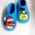 Angry Birds Christmas - Shoes & slippers - felting
