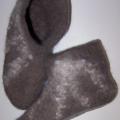 brown with garbanelem - Shoes & slippers - felting