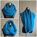 Turquoise snood - Wraps & cloaks - knitwork