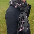 Country " gray-pink " - Wraps & cloaks - felting