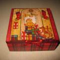 Christmas Box - Decoupage - making
