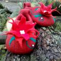 Christmas star - Shoes & slippers - felting
