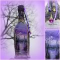 Purple Dream - Decorated bottles - making