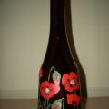 Poppies - Decorated bottles - making