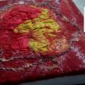 Work book -uzrasine " Red " - Notebooks - felting