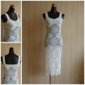 Circular white dress - Dresses - needlework