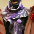 Scarves " violet flowering " - Scarves & shawls - felting