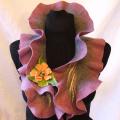 Gray-lilac scarf - Scarves & shawls - felting