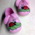 Ladybug - Shoes & slippers - felting