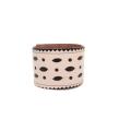 Natural perforated leather bracelet M05 - Leather articles - making