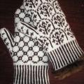 gloves with fur - Gloves & mittens - knitwork