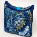 Cosmetic " Blue hiding " - Handbags & wallets - felting