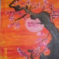 sakura - Acrylic painting - drawing