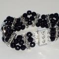 Black agate - Bracelets - beadwork