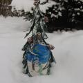 another tree - Decorated bottles - making