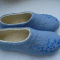 Flax blooms - Shoes & slippers - felting