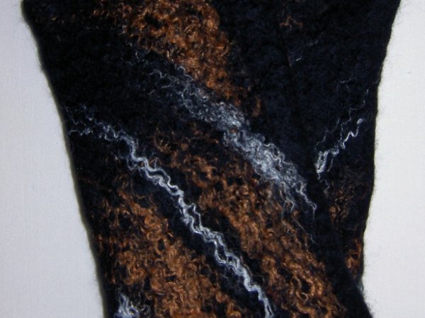 black with brown - Gloves & mittens