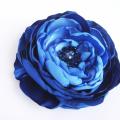Flower - brooch decorated with beads - Accessory - sewing