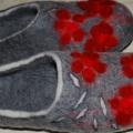 Bloom in Winter - Shoes & slippers - felting