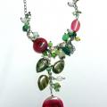 Colored stones play - Necklace - beadwork