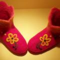 Pink shoes - Shoes & slippers - felting