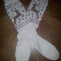 Warm socks with moose - Socks - knitwork