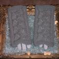 Light gray lattice - Gloves & mittens - knitwork