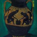 antique amphora - Acrylic painting - drawing