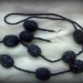 Necklace and earrings " winter " - Kits - felting