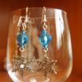 Snowflake earrings - Earrings - beadwork