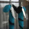 Twisted - Earrings - felting