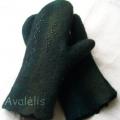 GREEN - Gloves & mittens - felting