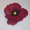 dark violet - Brooches - felting