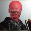 Red Skull - Pencil drawing - drawing