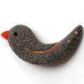 Brooch SA-290 (Bird) - Brooches - felting