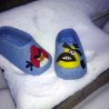 Still angry birds - Shoes & slippers - felting