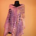 Lilac scarf - Wraps & cloaks - felting