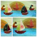 Sea sails - Acrylic painting - drawing