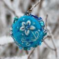 Ice flowers - Brooches - felting
