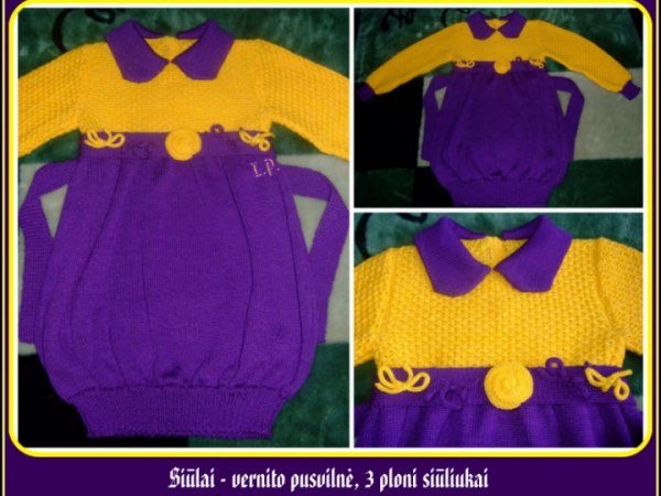 Children's uknytė - Machine knitting