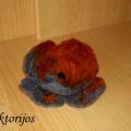 Brown Grey - Brooches - felting