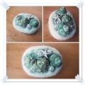 Sea shells - Brooches - felting