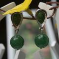Earrings " greenness " - Earrings - beadwork