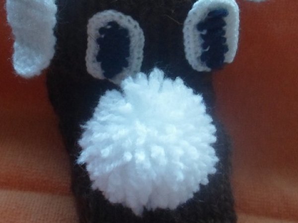 Baby booties "Puppies" 3