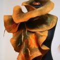 Scarves " autumnal flowers -Dovilei " - Scarves & shawls - felting