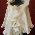White wooly country - Wraps & cloaks - felting