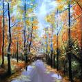 Autumn - Oil painting - drawing
